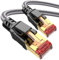 Ltemziiy Cat 8 Lan Kabel 20Meter,40Gbps Hochgeschwindigkeits Gigabit 2000MHz Geflochtener Netzwerkkabel Ethernet Kabel,S/FTP Patchkabel mit RJ45 vergoldeter Stecker,für PS5/Laptop/Router/Gaming/Modem