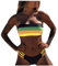Generico Costumi da Bagno Due Pezzi per Donna Imbottito Regolabile Halter Triangolo Bikini Bikini da Spiaggia Costume Intero Donna Piscina Costume Piscina Donna Jaked