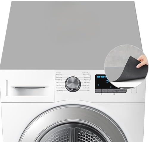 anneratteryer Waschmaschinenauflage Rutschfest In 60x60, Waschmaschinen Auflage Grau, Waschmaschine Matte Oben Staubschutz, Zur Staubabdichtung Und Zum Schutz Von Waschmaschinen Trockner