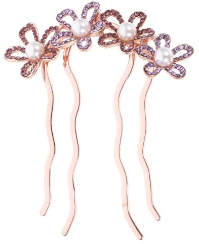 HAPINARY Pettine Per Chioma Da Sposa Strass Pettine A Fiori Per Donna Sposa Perle