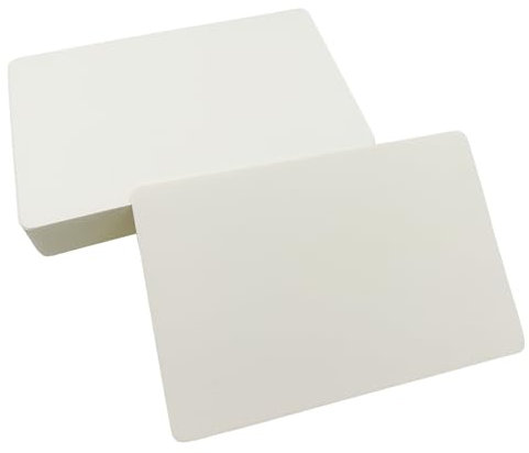 50 Blätter Kraftpapier Karten 10 x 15cm 350g/m², Blanko Papier Karten zum Selbstgestalten, A6 Karteikarten Moderationskarten Weiß für DIY Grußkarten Postkarten Einladungen Bastelprojekte