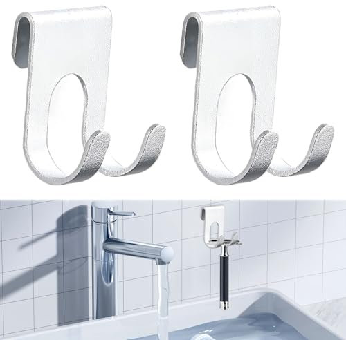 banjiabb 2 Stück Rasierer Halterung Dusche,Rasierhalter Dusche,Rasierer Halter,Rasiererhalter Dusche,Rasierer Halterung,Halterung Rasierer Dusche,Rasierhalter,für Badezimmer Küche Organizer(Silber)