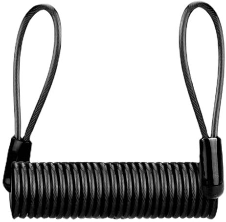 Câble de verrouillage de disque | Câble de rappel de verrouillage avec double boucle | Câble de sécurité à ressort de sécurité pour disque de frein de vélo, moto, Scooter, peut être utilisé avec toute