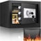 Mejasg Fireproof Safe for Home with Fireproof Money Bag and Removable Shelf, 22L Anti-Theft Small Home Safe Box with Alarm and Silent Mode, Digital Fire Safe Box for Money Medicine Jewelry