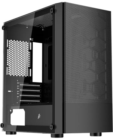 1st Player X4-M Black Micro ATX Gaming Case (X4-M Black No Fans)