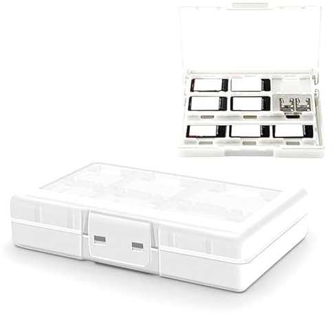 GuiGui DaMoWang Étui de Protection 24 en 1 Compatible avec Console de Jeu NS Switch Game Card Case