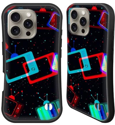 Head Case Designs Licenza Ufficiale Haroulita TV Problema Custodia Cover Ibrida Compatibile con Apple iPhone 16 PRO