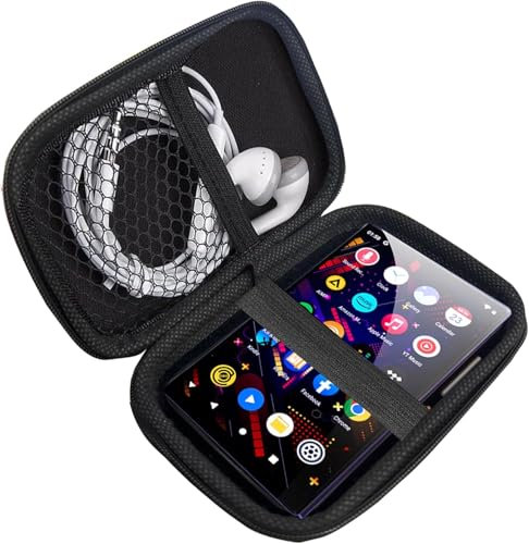 Compatible with MECHEN H11 Pro MP3 Player Case, Blueshaweu Durable EVA Carrying Case, Shockproof & Lightweight Protective Cover Compatible for MECHEN H11 Pro 5 MP3 Player (Black)