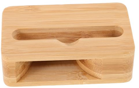 Homoyoyo Handy Lautsprecher Handy Sound Verstärker Tragbarer Verstärker Lautsprecher-handyhalterung Handyständer Telefon Lautsprecher Telefondock Aus Holz Telefonständer Bambus Light Brown