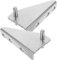 FIXOSHEE 2piezas Bisagras Inoxidable Para Congelador De Accesorios Para Puertas De Frigorífico Silenciosas y Compatible Con Varios Espaciado