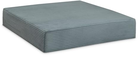 Ehrenkind® Hüpfpolster 80x80x15 cm Cord, Hüpfkissen mit Federkern, Kinder bis 40 kg, fördert Motorik & Gleichgewicht, Made in Austria, Sprungpolster Blaugrün