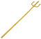 DOITOOL Prop de Halloween Tridente Dorado, Tenedor Diabólico Desmontable, Accesorio de Disfraz de Demonio, Accesorio de Plástico, 48.42 Pulgadas