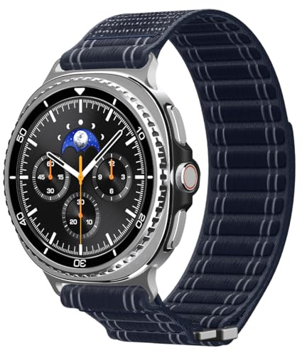 Spigen WBF0 Armband für Samsung Galaxy Watch 9/8 40/44mm und 8 Classic 46mm | Atmungsaktives, sportliches Nylonarmband mit Klettverschluss für Training und Alltag, für Modelle 2026/2025