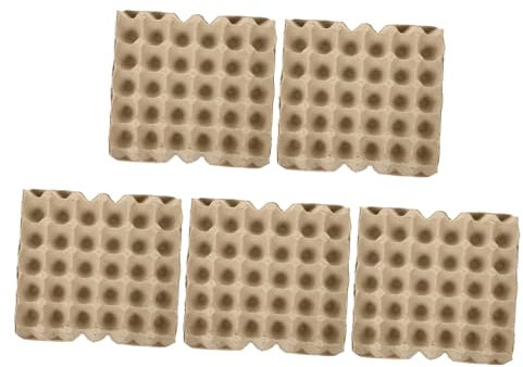 Healifty Cartoni Per Uova in Cartapesta 30 Pezzi Portauova Riutilizzabili Design Multi-griglia Organizzatore Per Uova e Stabile Per Frigorifero e Trasporto Portauova Versatile e Mercati