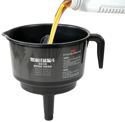 Xijobido Imbuto Separatore Olio Acqua,Imbuto Separatore Olio Acqua per Camion | Utensili Filtrazione per Autocarri Motoscafi Barche Veicoli Trattori Escavatori Manutenzione