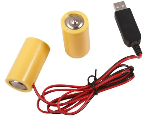 RWAJZAX 3-V-Stromrichter LR14 C-Batterie-Eliminatoren ersetzen 2 Stück 1,5-VC-Batterien für ferngesteuertes LED-Lichtspielzeug