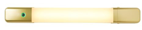 LITECRAFT Bathroom Shaver Wall Light Touch Sensitive 10 Watt CCT LED - (Brushed Brass)