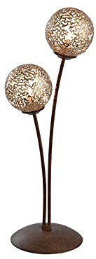 P.Neuhaus 4032-48, Tischleuchte, Aluminium, Rost, 17 x 17 x 53 cm