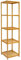 DuneDesign XL Bambus Holz Regal 162,5 x 38 x 39,5 cm 5 Fächer Stand-Regal Badezimmer Ablage Küchen Aufbewahrung Badregal
