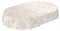 ANRO Wachstuchtischdecke Wachstuch Wachstischdecke Tischdecke Weihnachten Schneeflocken Beige Oval 200x140cm