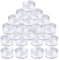 kuou 50 Pcs Empty Plastic Cosmetic Jars, 5ml Sample Containers Pots Bottles with Clear Lids