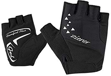 Ziener Damen CÄCI Fahrrad-, Mountainbike-, Radsport-Handschuhe | Kurzfinger - atmungsaktiv/dämpfend/rutschfest, black, 8