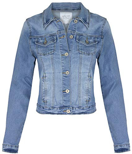 Hailys Damen Jeansjacke Enny KLT-0916525 Light Blue XL