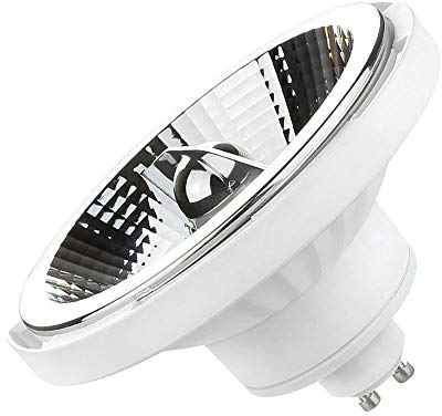 NCC-Licht LED Leuchtmittel Reflektor AR111 12W GU10 Retrofit mit Reflektor 12 Watt (3000K warmweiß, 45° Flood)