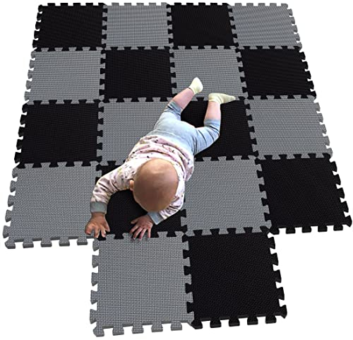 MQIAOHAM® 18 Stücke Baby puzzelmatten für Babys spielmatte Kinder puzzlematte Teppich G301018-104112