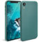 Moozy Minimalist Series Coque en Silicone pour iPhone XR, Bleu Fumé - Finition Mate, Étui Fin et Mince de TPU Souple Case Cover