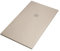 Duschtasse aus Marmorharz, Creme, Steinoptik, Beton, Passion, 100 x 120 cm