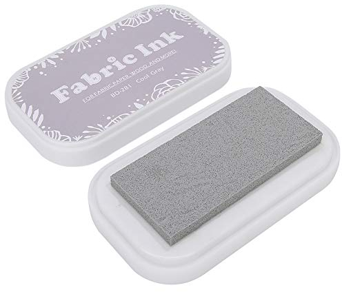 Craft Ink Pad, farbige Stempel Schwamm Pad für DIY Zubehör Art Stamping Holz Papier Stoff(Grau)