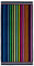 Gözze - Strandtuch, Streifen Design mit Motiven, 100% Baumwolle, 90 x 180 cm - Bunt