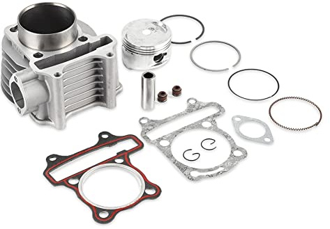 Yctze 57,4 mm Zylinderkolbensatz, Zylinderkopf und Kolbensatz für ATV QUAD GY6 150 157QMJ 1P57QMJ 4-Takt-Luftkühlungsmoped + Motoren & Motorteile