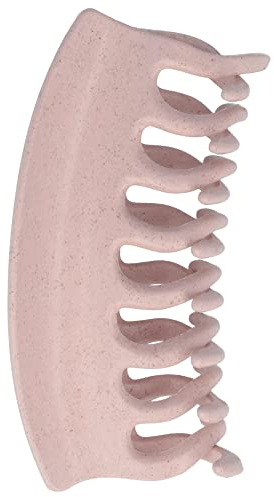PARSA Beauty Nature Love große Haarklammer aus Weizenstroh – Nachhaltige Haarklammer aus natürlichem Material – Haar Accessoire für modebewusstes Haar Styling – Große Haarspange rosa