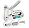 Bamda Staple Gun with 1200 Staples - 3 in 1 Staple Gun Heavy Duty for Wood, Adjustable Strength and Durable, Manual Staples for Wall, Cable Tacking, Decoration DIY, Nail Guns for Wood