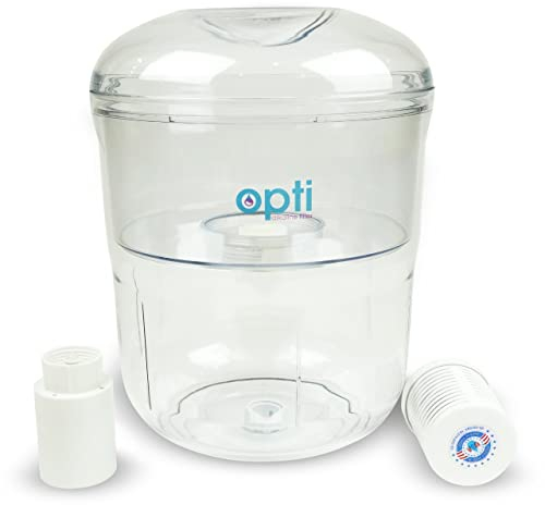 Alkalischer Wasserfilter für Wasserspender mit Top-Load-Wasserspender, Opti Flex Wasserkrug, alkalischer Filter entfernt Wasserverschmutzungen und erhöht gleichzeitig die alkalische Messung des