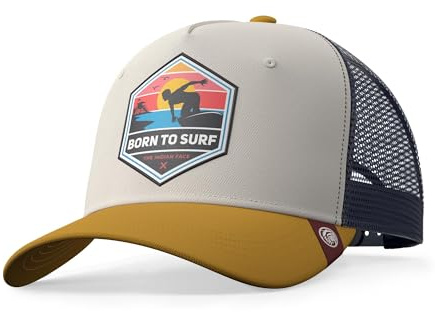 The Indian Face Unisex Born to Surf Baseball Kappe, Marron, One Size