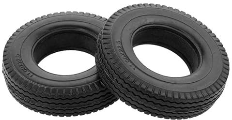 RC-Modell, All-Terrain-Gummi, 85 mm, Reifen (2) für Tamiya 1/14 Traktor-LKW, B = 21 mm