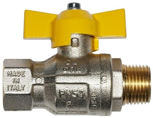 Gas-Kugelhahn Gashahn Gas-Absperrhahn verschiedene Ausführungen und Größen (1/4, Durchgang IG + AG)