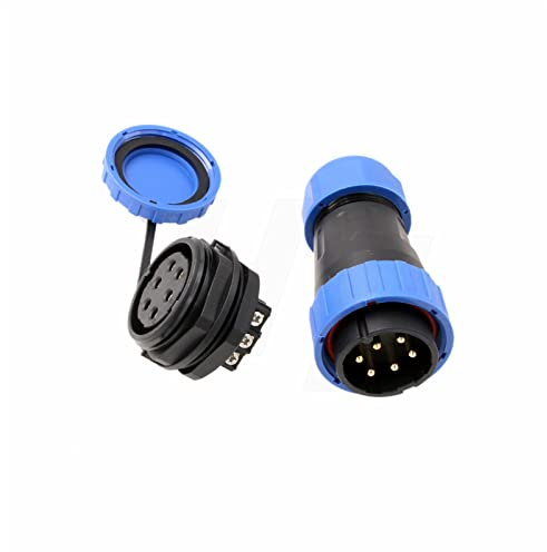 HangTon TY28 6 Pin 25A Aviation Wasserdichte Stecker männlich weiblich 12ga Draht Stecker Buchse Schraube-Crimp Lötfrei Quick-Disconnect für Strom Gerät Automotive