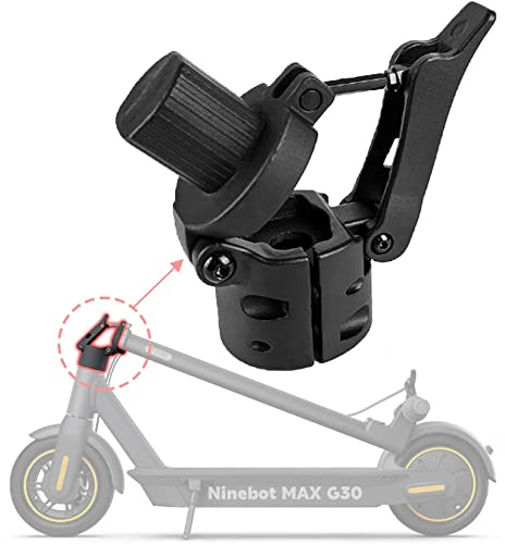 Felixstroy - Base pieghevole per monopattino, con gancio pieghevole, compatibile con scooter elettrico Ninebot Max G30p G30LP, bulloni di riparazione albero di bloccaggio della cerniera di ricambio