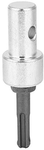 Ice Auger Drill Adapter,Ozgkee Nail Decal Bending Tool Drill Bit Adapter for Electric Drill to Earth Auger Connector Arbor Round Shank 2 Pit 2 Slot Christmas Tree Decorations