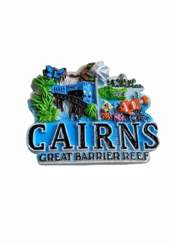 Great Barrier Reef Cairns Kühlschrank Magnet Reise Souvenir 3D Kühlschrank Dekoration Magnetaufkleber Handbemalte Bastelkollektion
