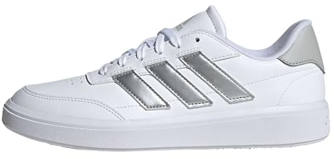 adidas Damen Courtblock Shoes Schuhe, Cloud White/Silver Metallic/Grey Two, 39 1/3 EU