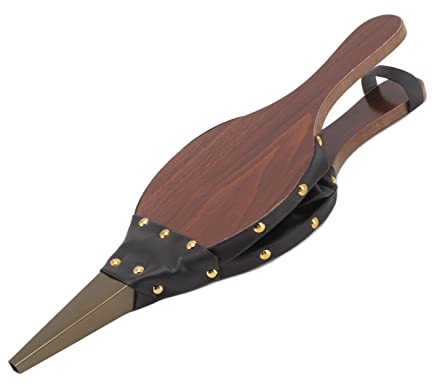 Cyrank Fuelle De Chimenea, Soplador De Aire De Madera Grande Fuelle De Chimenea De Madera para Chimenea De Leña Ventilador De Cocina Soplador De Aire para Interior Y Exterior