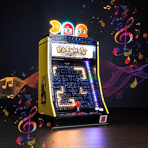 Music Version Led Beleuchtungsset für Lego PAC-Man Arcade (Nicht Lego), Dekorationsbeleuchtungsset für Lego 10323 PAC-Man Arcade Kreative Spielzeuglichter