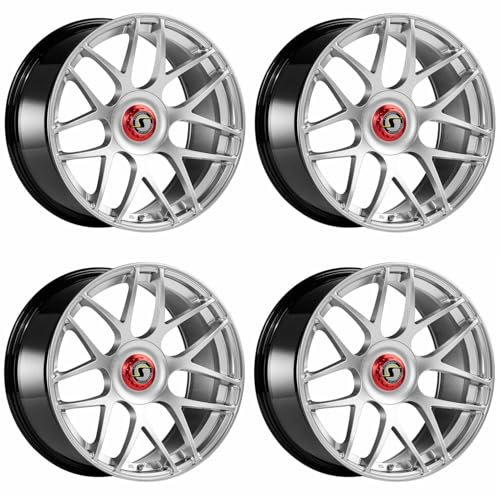 4x Schmidt Felgen Gambit 9.0Jx21 ET35 5x114,3 Highgloss Silber kompatibel mit Renault Talisman Typ RFD