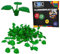 CMC imports 6255 Lot de 20 blocs de construction à clipser, vert clair, compatibles avec 3 grandes feuilles, pour jardin, ville, forêt, vert