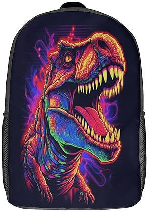 LOUSON Rucksack Dinosaur Reise Rucksack Rucksäcke Damen Backpack Schultasche Jungen Reiserucksack Damen Notebook Tasche Kinderrucksack Jungen Kleiner Rucksack Damen Günstige Sachen 17inch